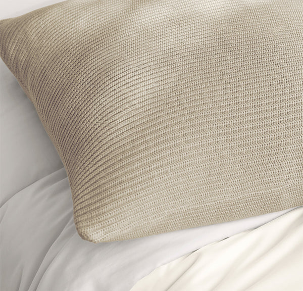 Ribbed Knit Euro Sham
