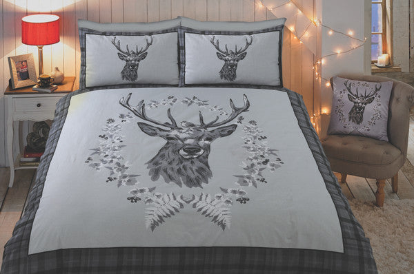 Angus Stag Flannelette Duvet Set