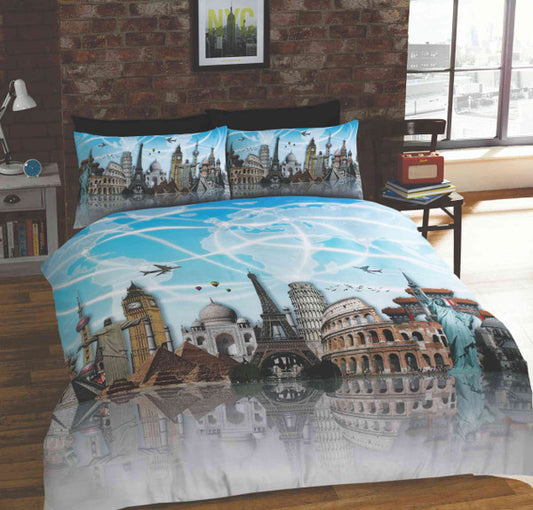 Eight Wonders of the World Duvet Set