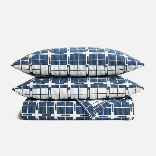 Ribbed Matelasse Quilt Set