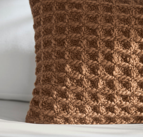 Grand Waffle Merino Wool Pillow Cover
