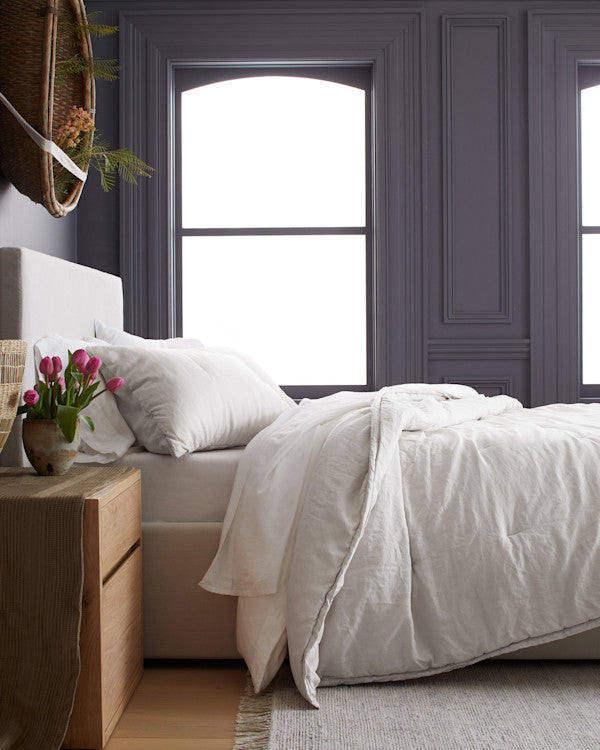 European Linen Essential Quilted Sham Set