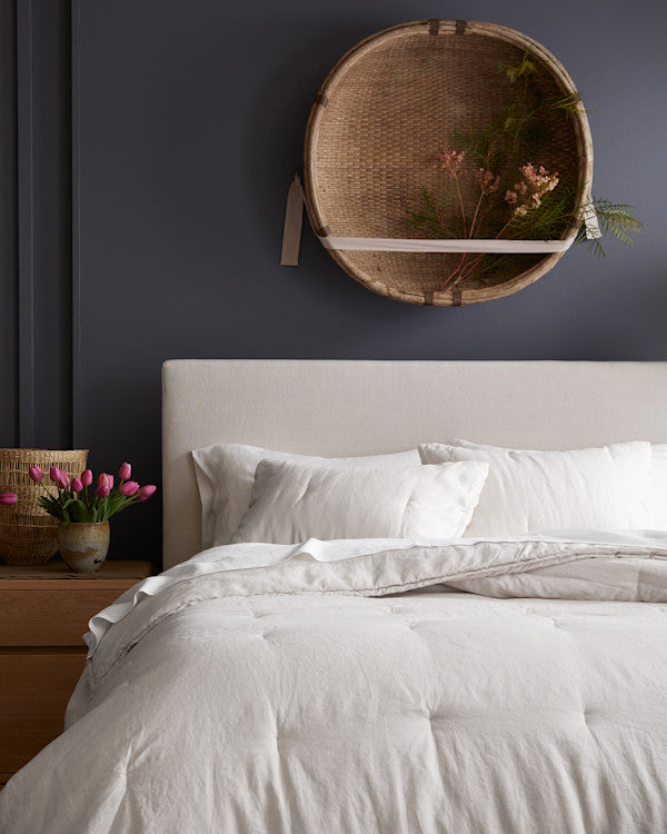 European Linen Essential Quilted Sham Set