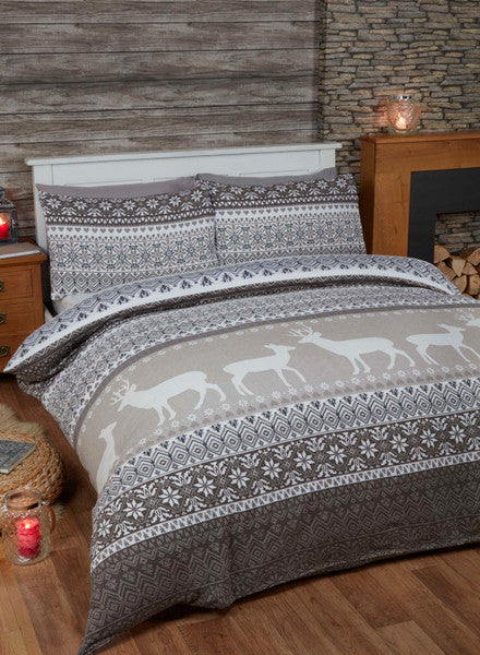 Fairisle Brushed Cotton Sheet Set