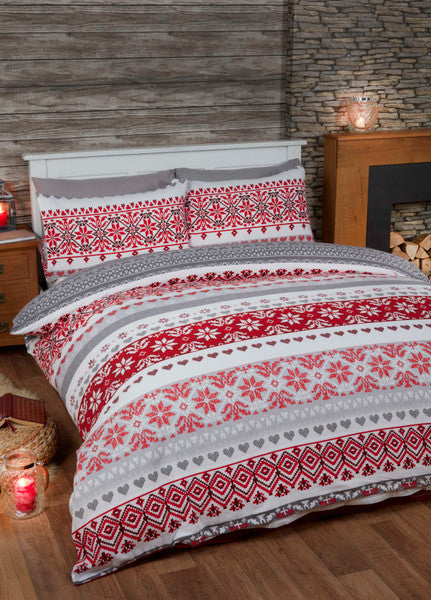 Fairisle Brushed Cotton Sheet Set