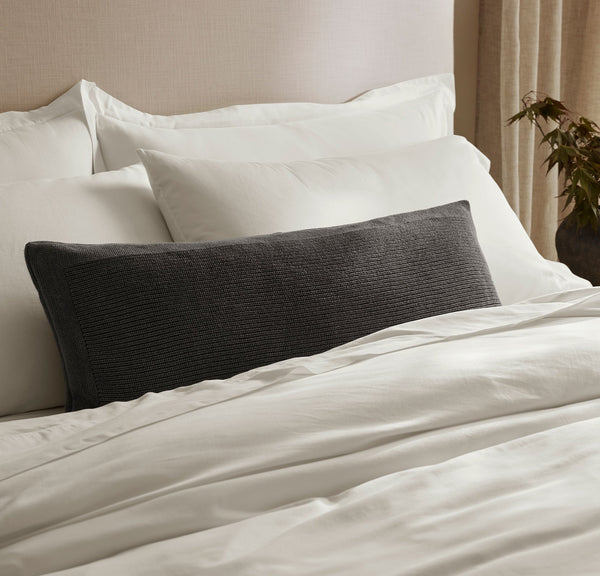 Ribbed Knit Pillow Cover (Lumbar)