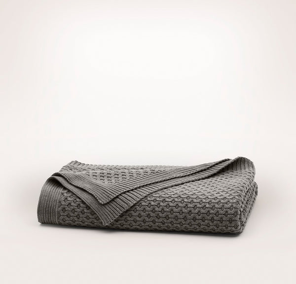 Honeycomb Knit Throw Blanket