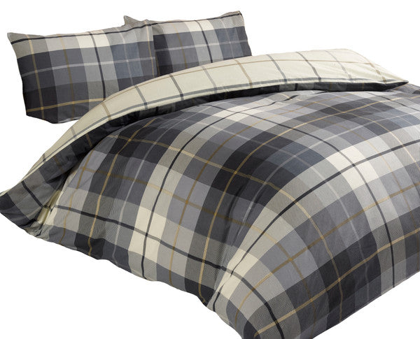 Lomond Check Flannellette Duvet Set