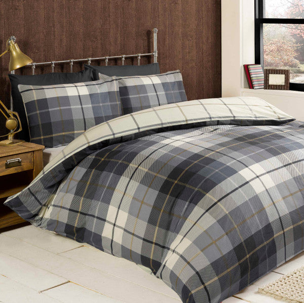 Lomond Check Flannellette Duvet Set