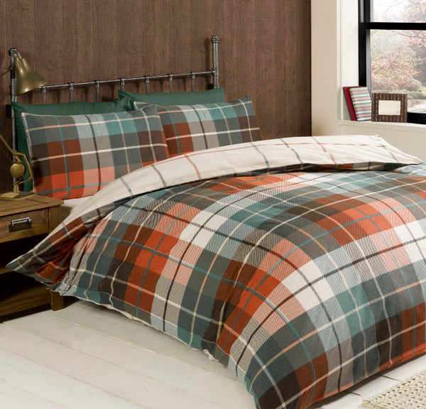 Lomond Check Flannellette Duvet Set