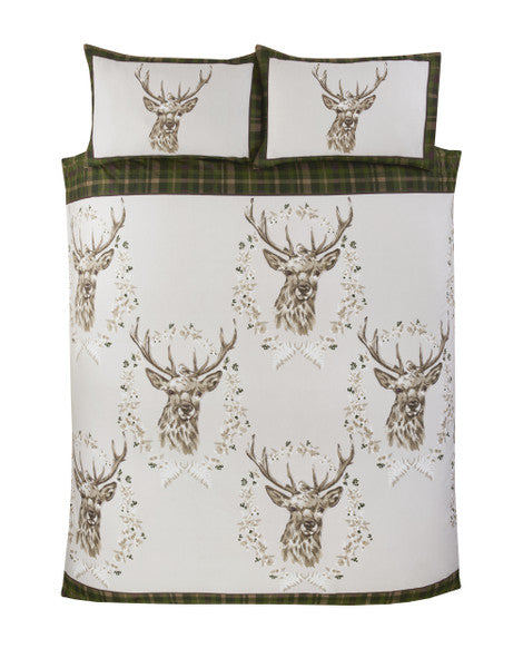 New Angus Stag Brushed Cotton Duvet Set