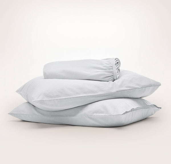 Signature Vintage Washed "No Flat Sheet" Sheet Set