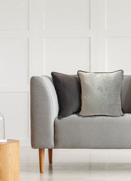 Piped Velvet Cushion Cover
