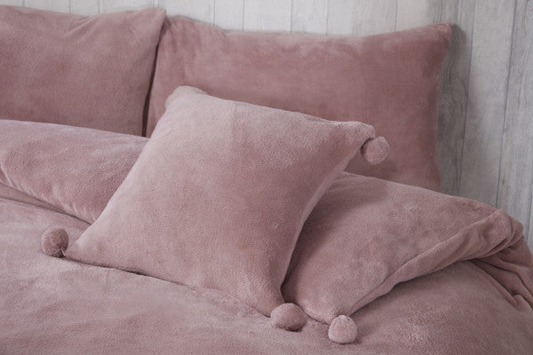 Pom Pom Fleece Duvet Set