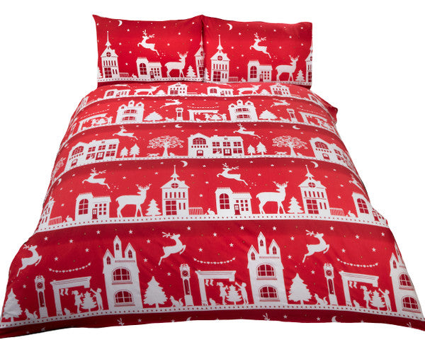 Reindeer Road Brushed Cotton Duvet Set
