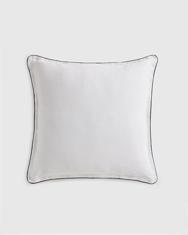 European Linen Piped Euro Sham