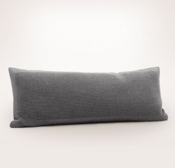 Ribbed Knit Pillow Cover (Lumbar)
