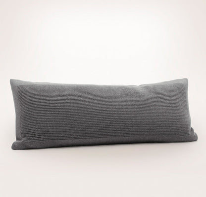Ribbed Knit Pillow Cover (Lumbar)