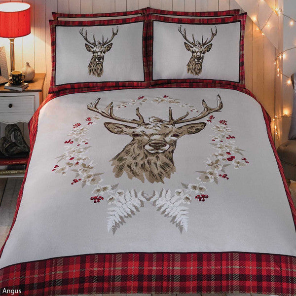 Angus Stag Flannelette Duvet Set
