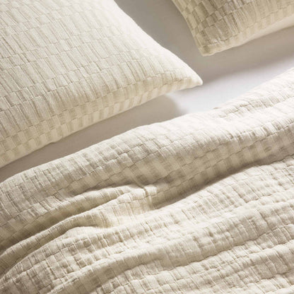 Woven Checkerboard Sham Set