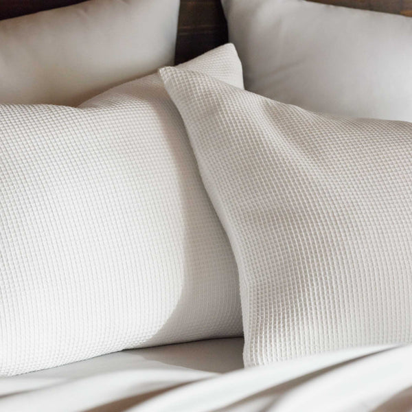 Micro Waffle Sham Set