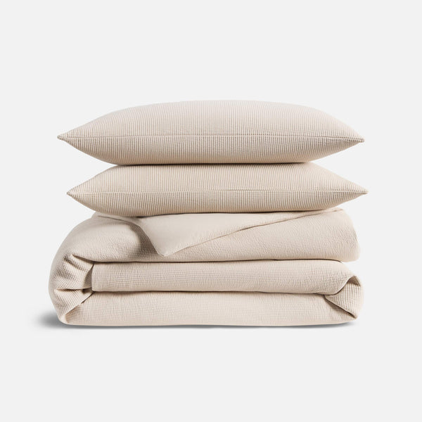Ribbed Matelasse Duvet Set