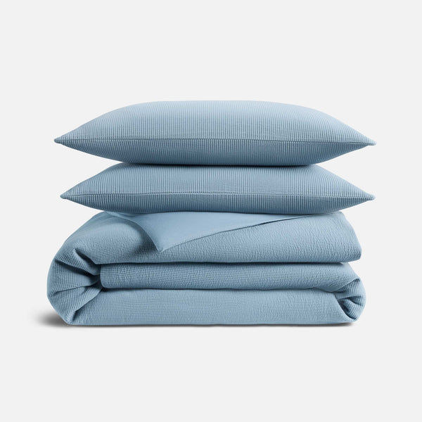 Ribbed Matelasse Duvet Set