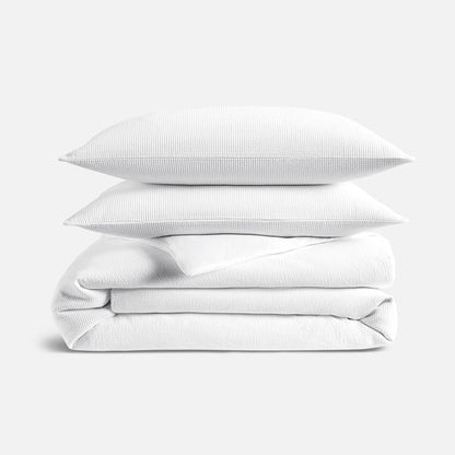 Ribbed Matelasse Duvet Set