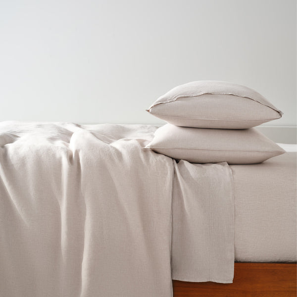 Washed European Linen Core Sheet Set