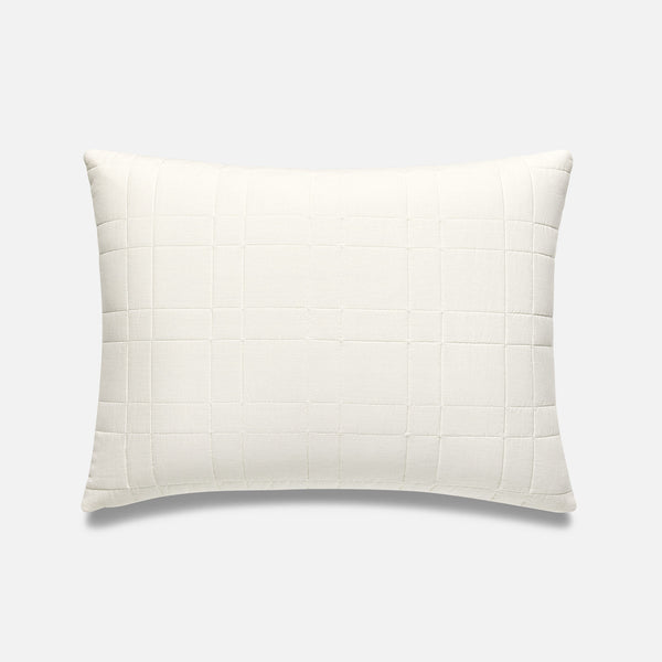 Washed European Linen Quilted Sham Set