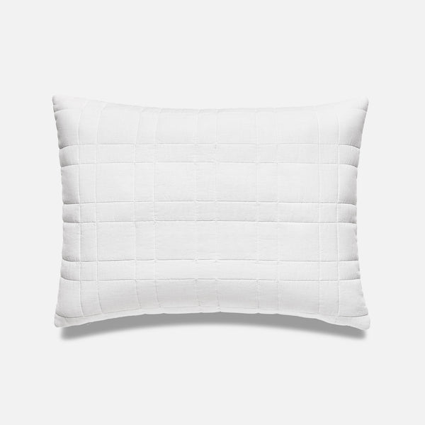 Washed European Linen Quilted Sham Set