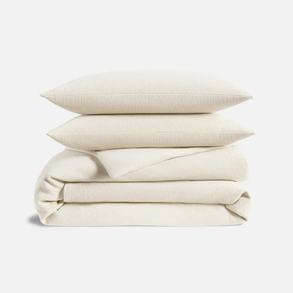 Ribbed Matelasse Duvet Set