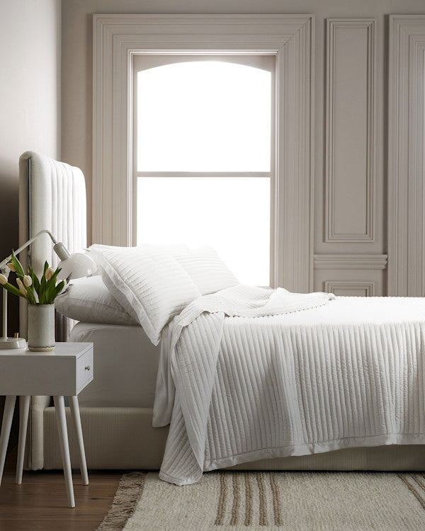 Bamboo Channel Quilted Sham Set