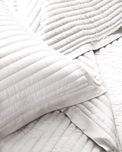 Bamboo Channel Quilted Sham Set