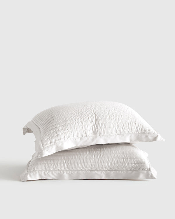 Bamboo Channel Quilted Sham Set