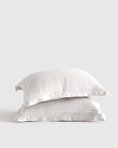 Bamboo Channel Quilted Sham Set
