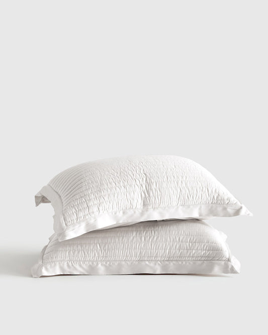 Bamboo Channel Quilted Sham Set
