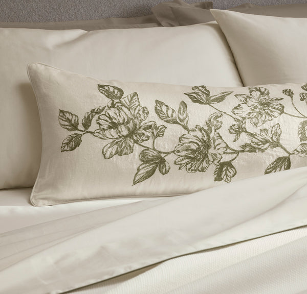 Etched Peony Pillow Cover (Lumbar)