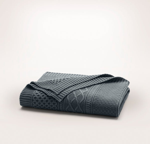 Aran Knit Throw Blanket