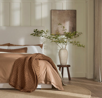 Grand Waffle Merino Wool Pillow Cover