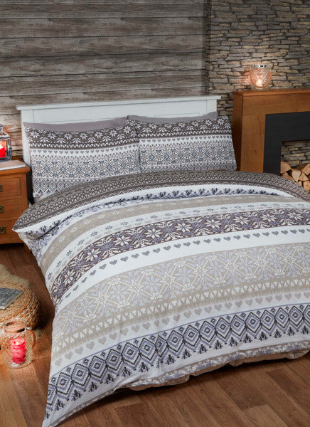 Fairisle Brushed Cotton Sheet Set