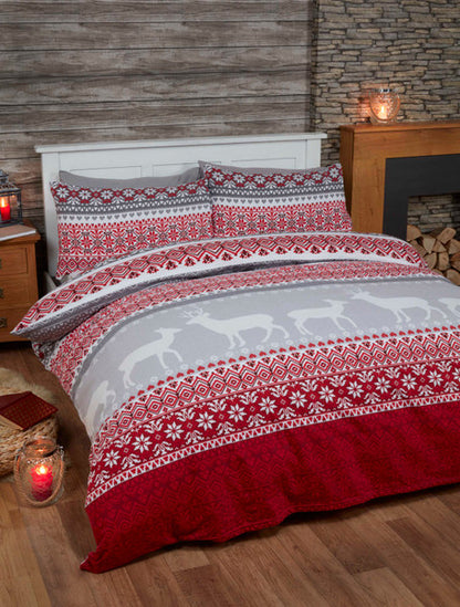 Fairisle Brushed Cotton Sheet Set