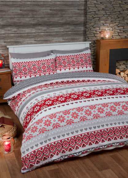 Fairisle Brushed Cotton Sheet Set