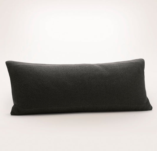 Ribbed Knit Pillow Cover (Lumbar)
