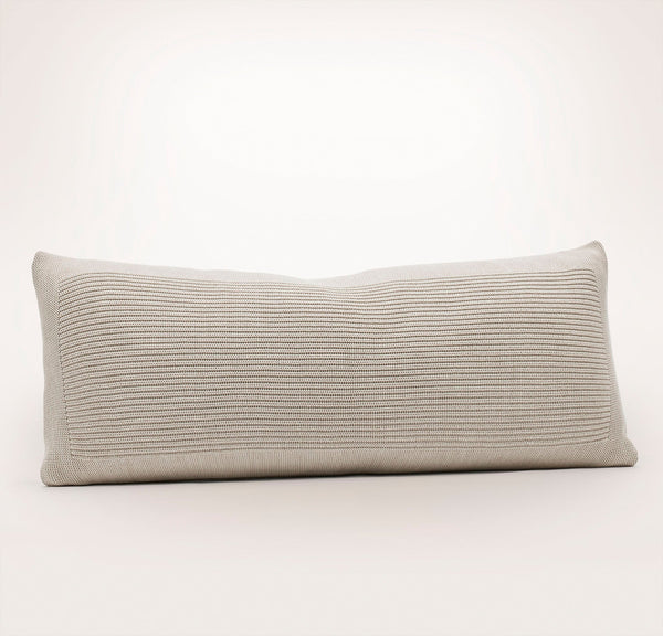 Ribbed Knit Pillow Cover (Lumbar)
