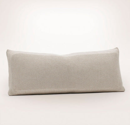 Ribbed Knit Pillow Cover (Lumbar)