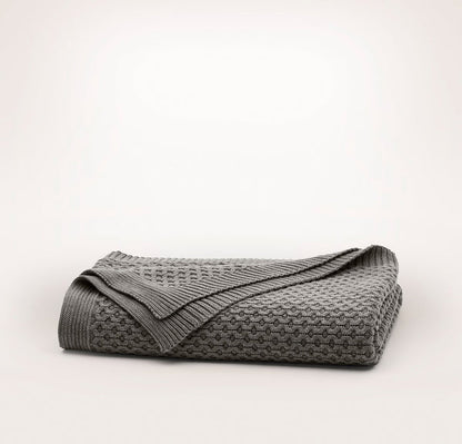 Honeycomb Knit Throw Blanket