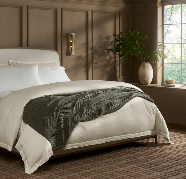 Aran Knit Throw Blanket