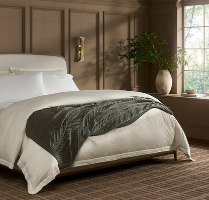 Aran Knit Throw Blanket