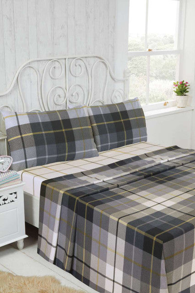 Lomond Check Flannelette Sheet Set
